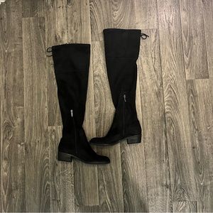 [Sam Edelman] Black Suede-Like Over-The-Knee Boot Size 6